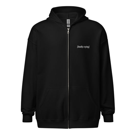 LOUDLY CRYING SUBTITLES Hoodie Zip Up